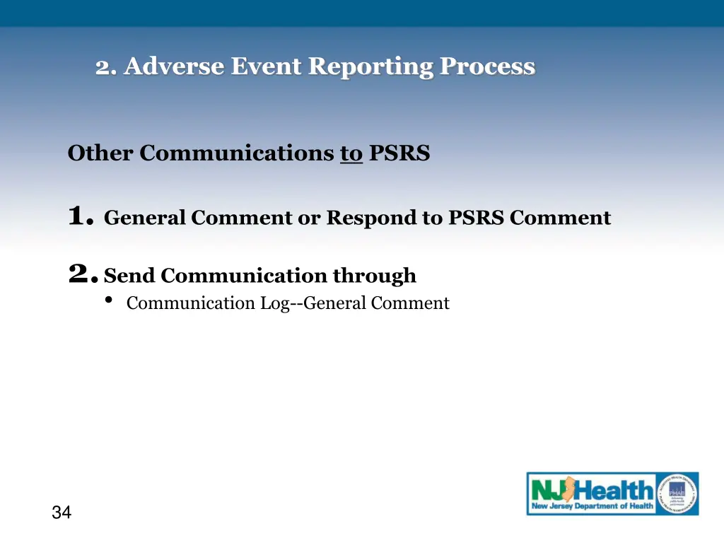 2 adverse event reporting process 21