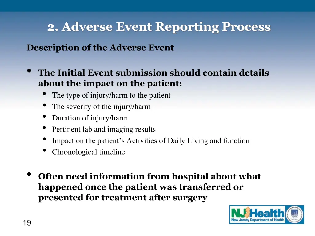 2 adverse event reporting process 6