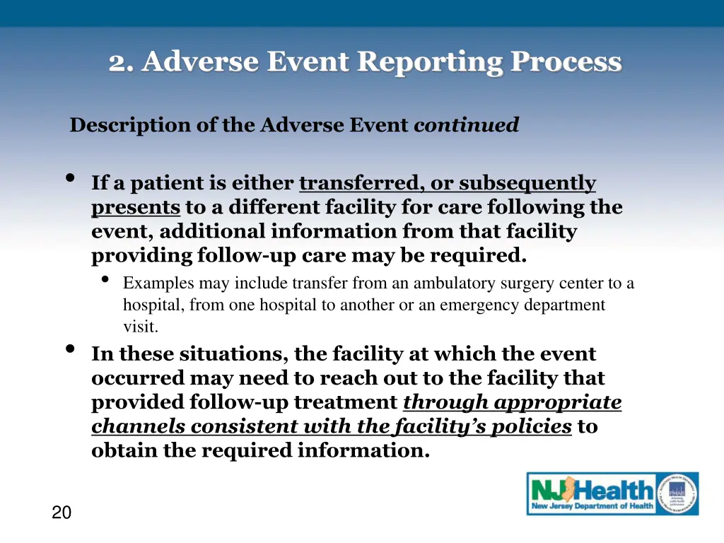 2 adverse event reporting process 7