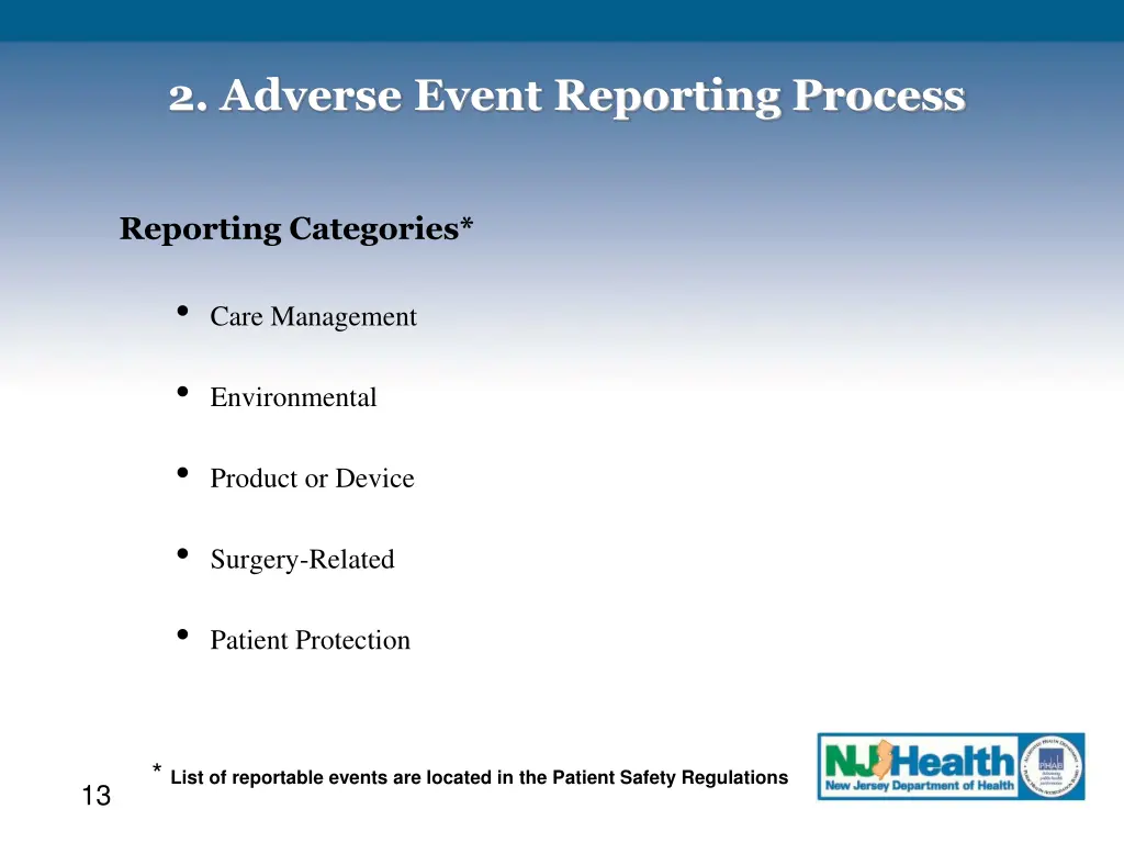 2 adverse event reporting process