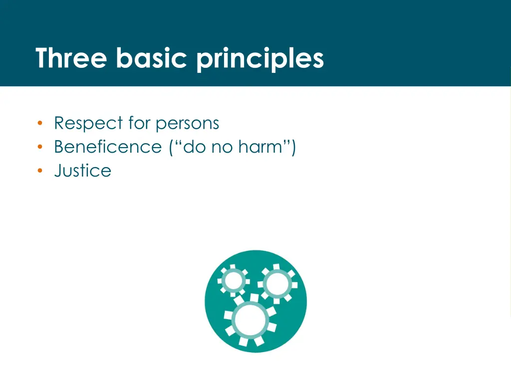 three basic principles