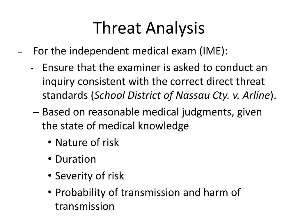 threat analysis