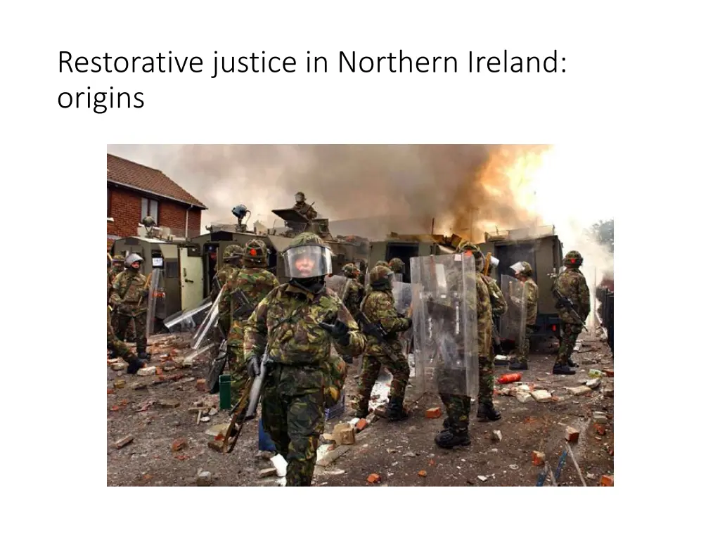 restorative justice in northern ireland origins