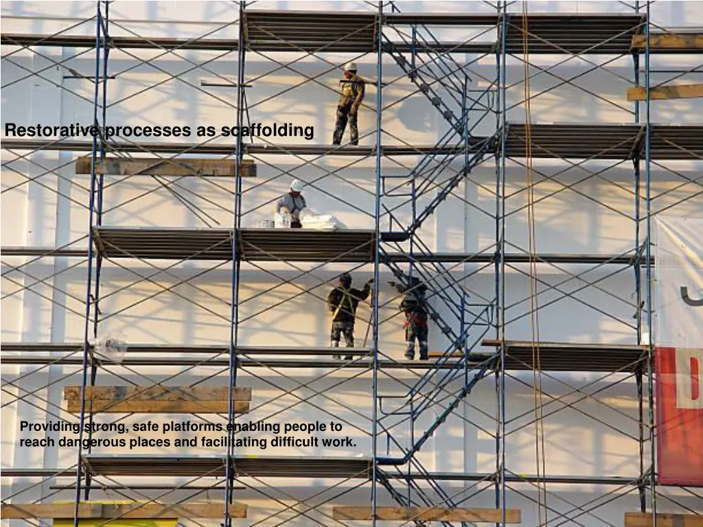 restorative processes as scaffolding