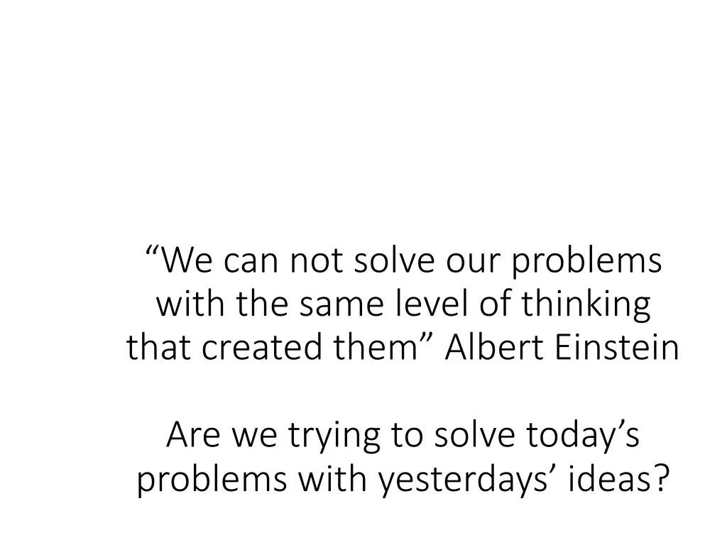 we can not solve our problems with the same level