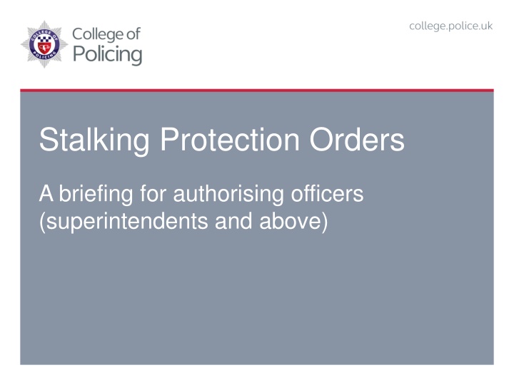 stalking protection orders