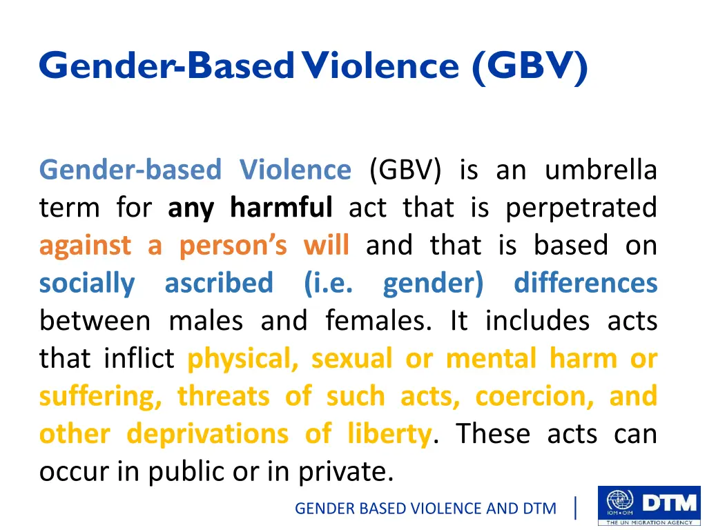 gender based violence gbv