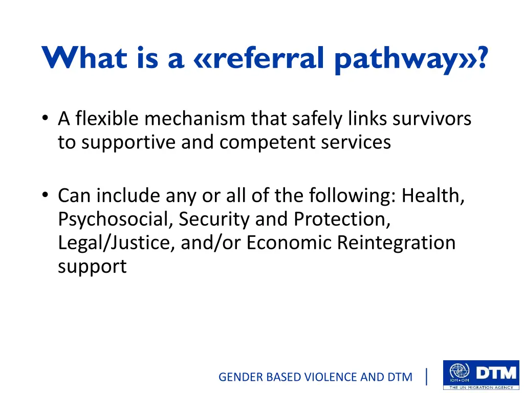 what is a referral pathway