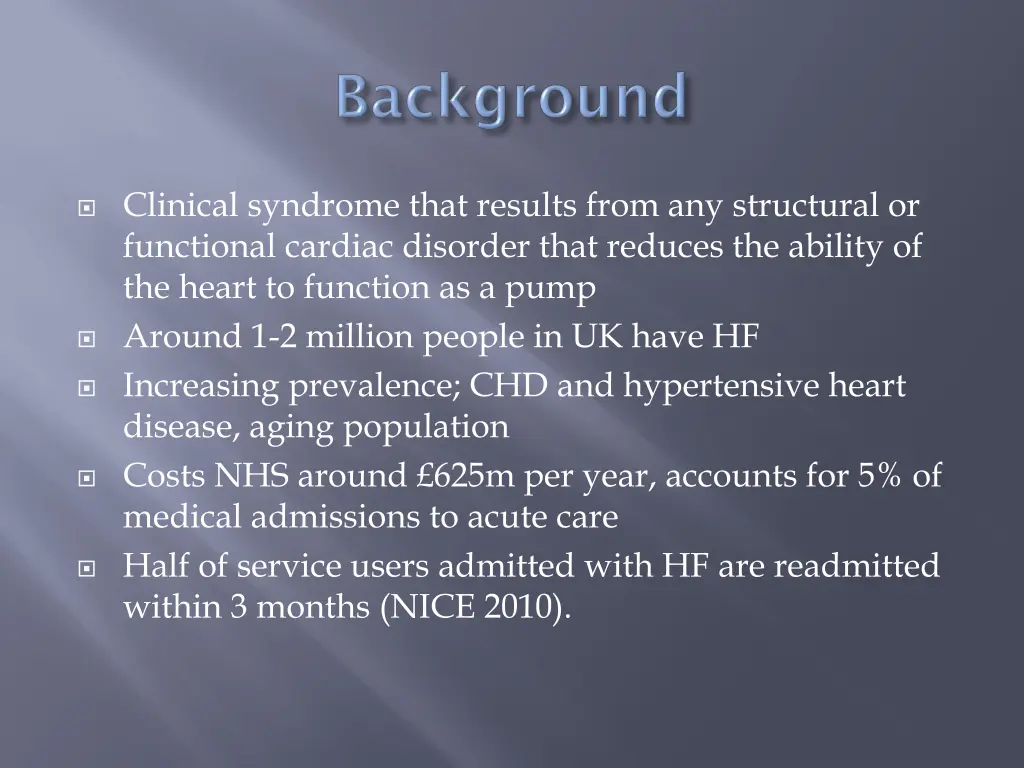 clinical syndrome that results from