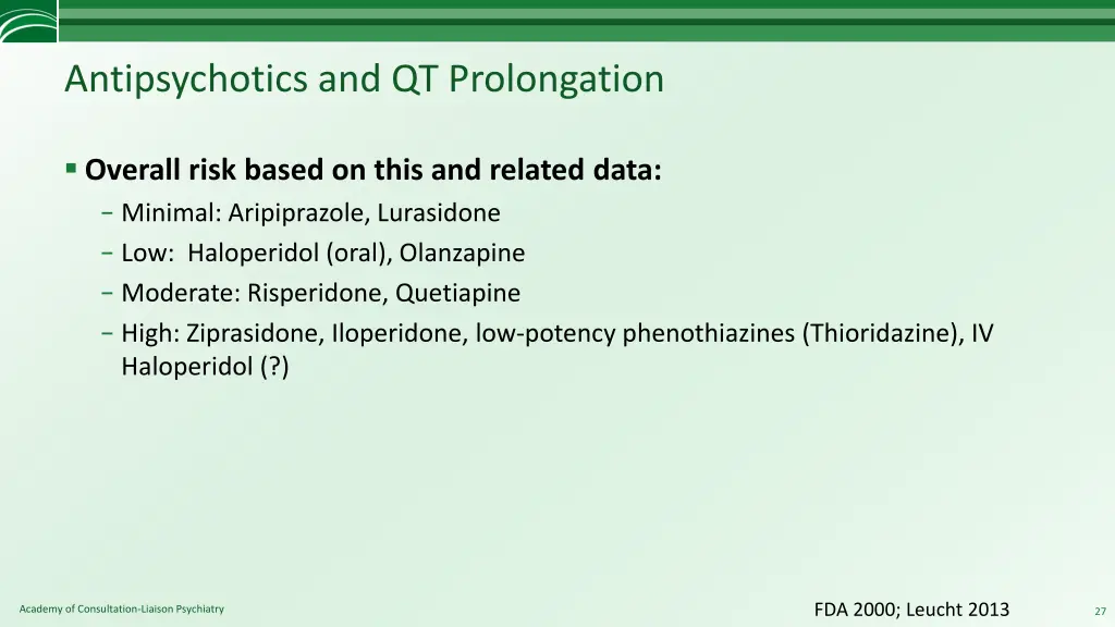 antipsychotics and qt prolongation 1