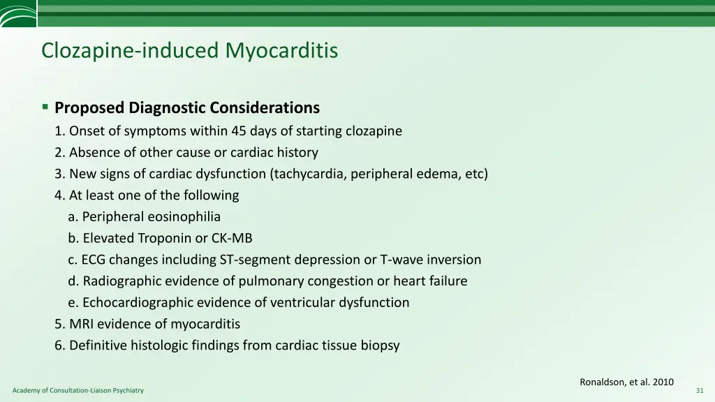 clozapine induced myocarditis 1