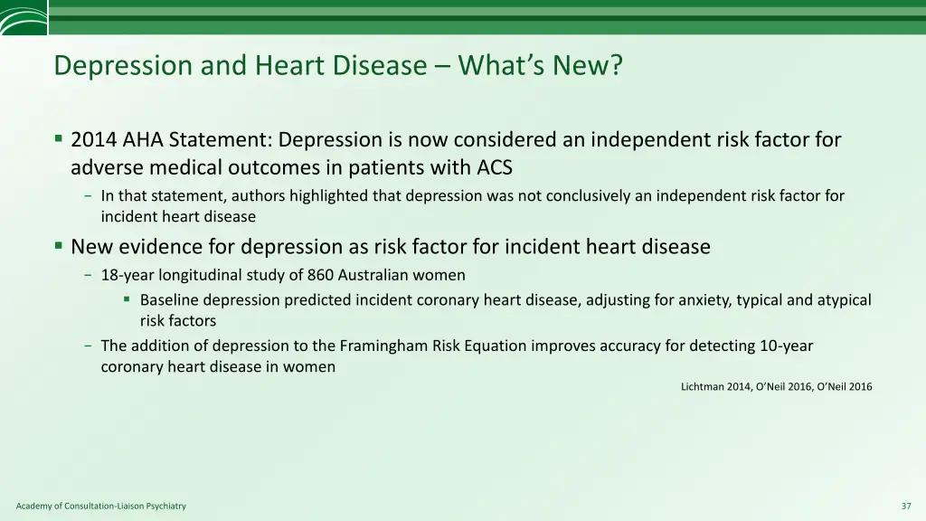 depression and heart disease what s new