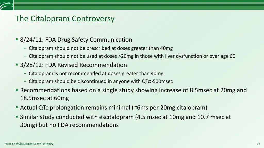 the citalopram controversy