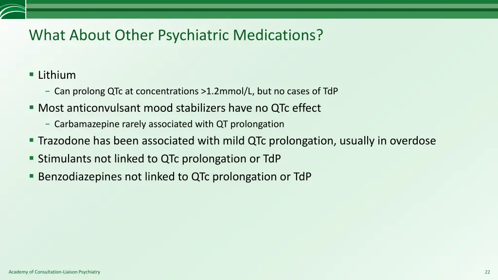 what about other psychiatric medications