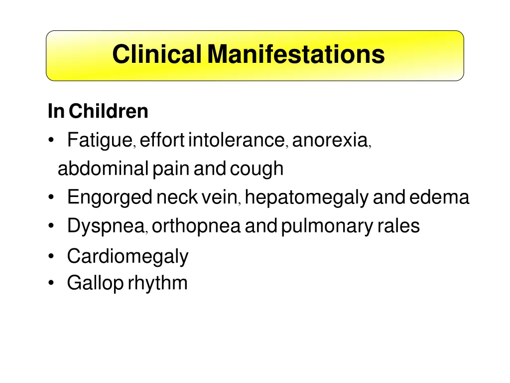 clinical manifestations 1