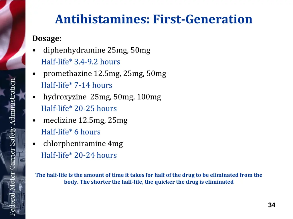 antihistamines first generation 3