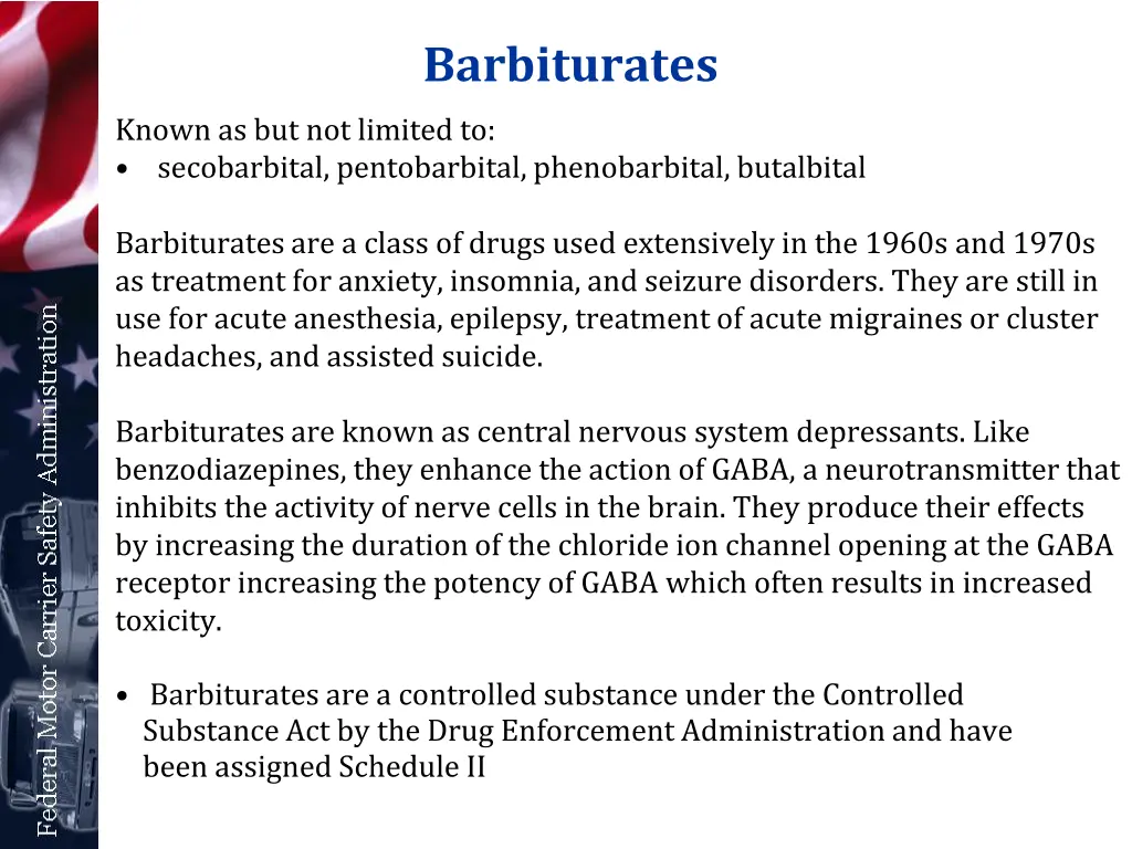 barbiturates