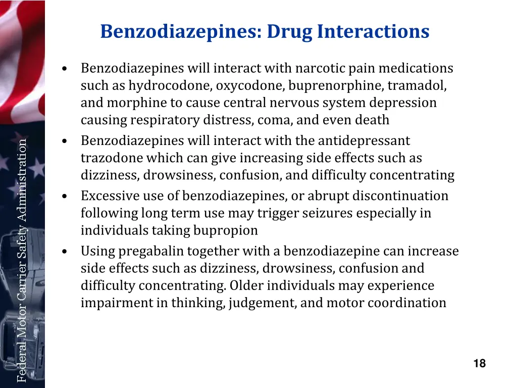 benzodiazepines drug interactions