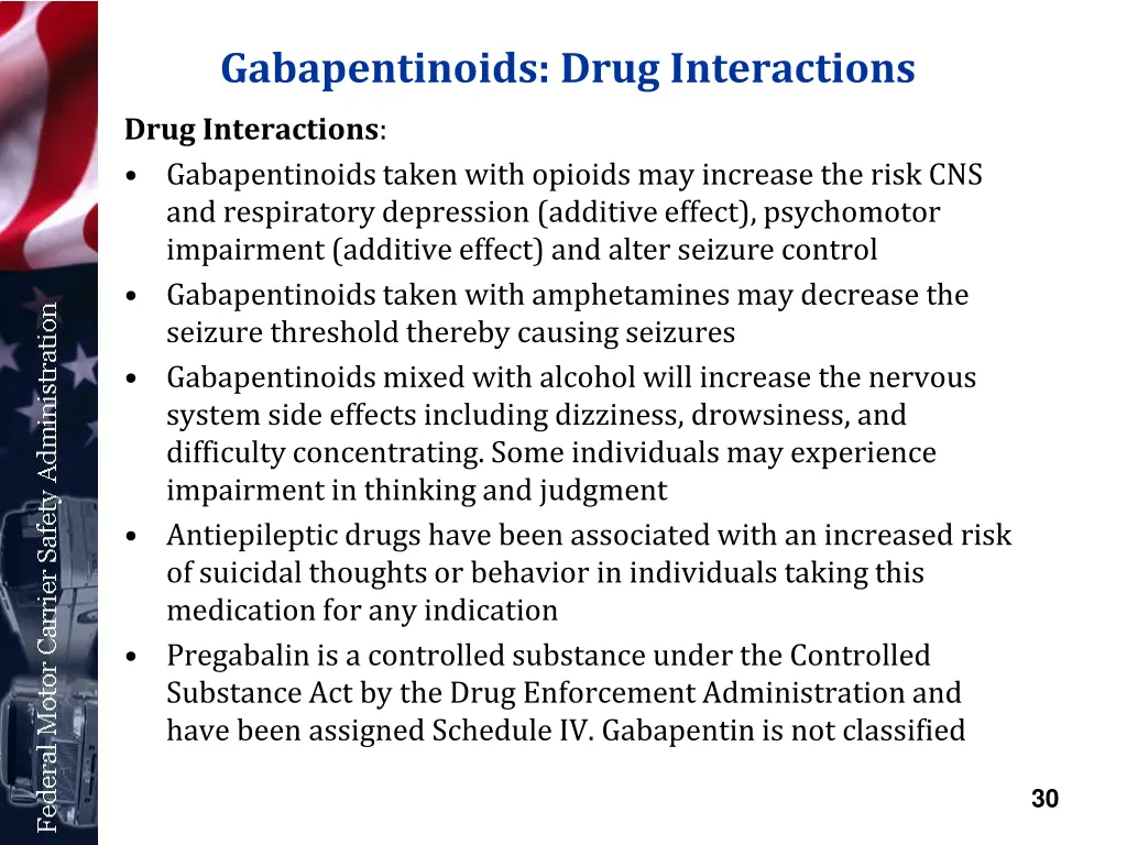 gabapentinoids drug interactions