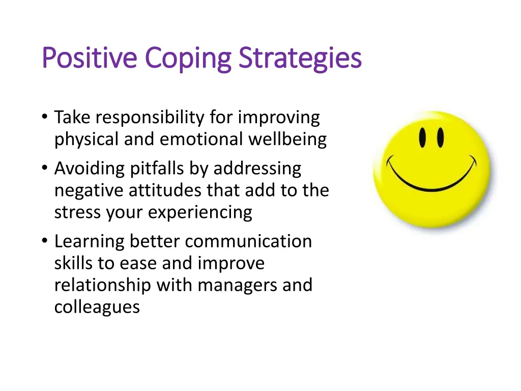 positive coping strategies positive coping 1