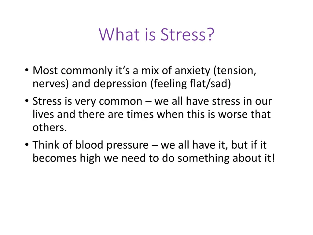 what is stress