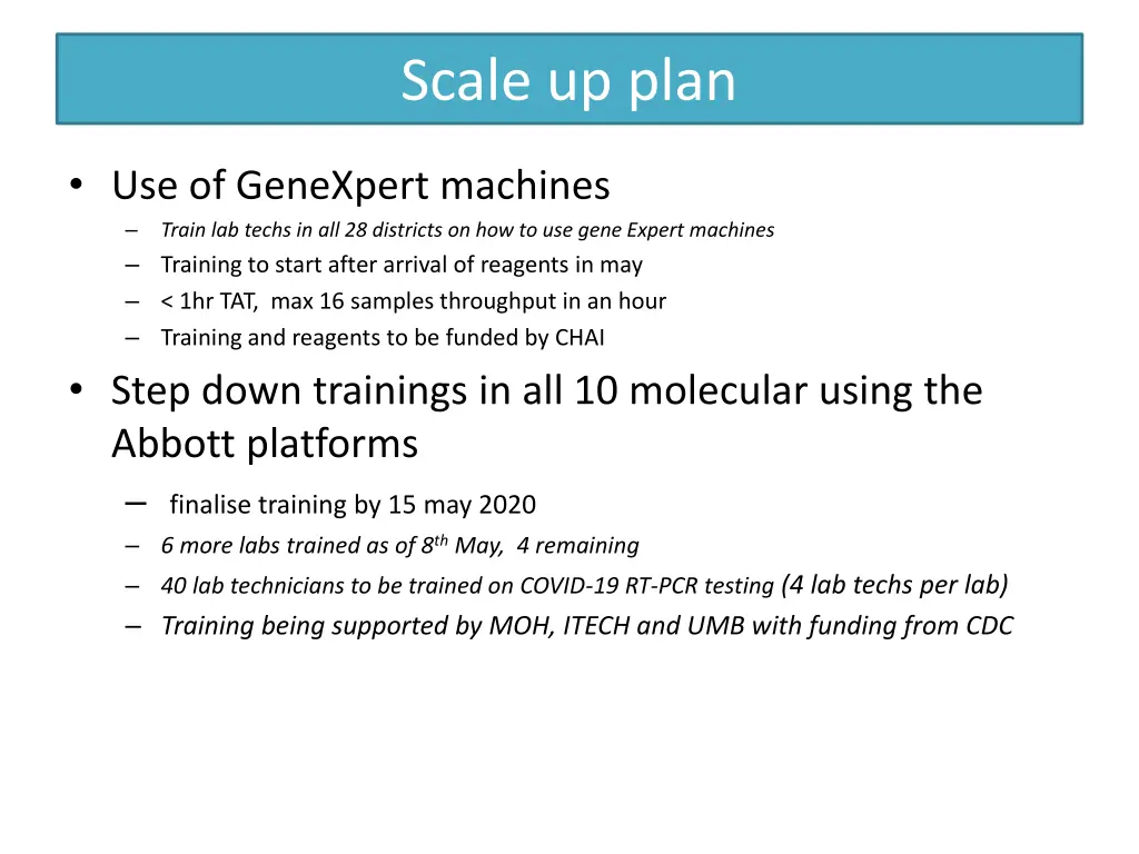 scale up plan