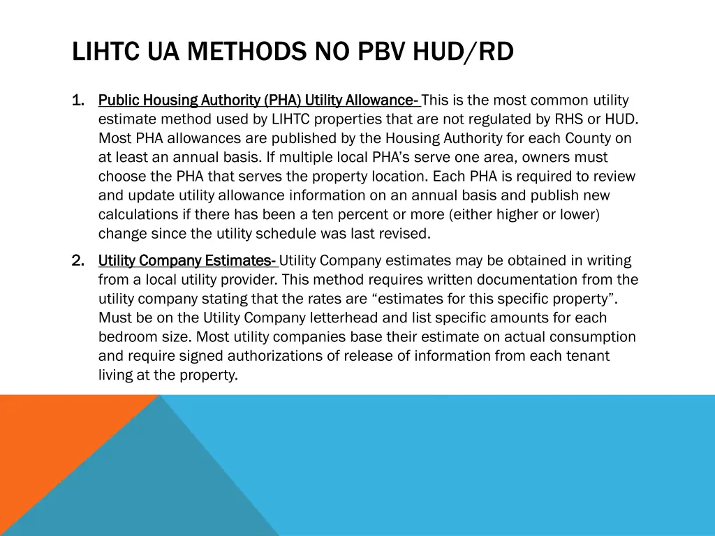 lihtc ua methods no pbv hud rd