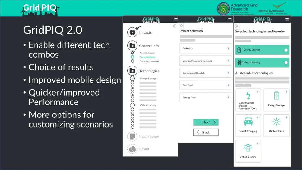 gridpiq 2 0 enable different tech combos choice