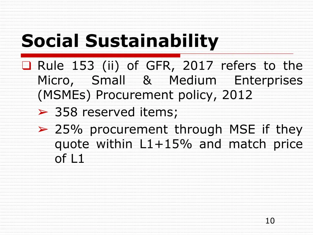 social sustainability