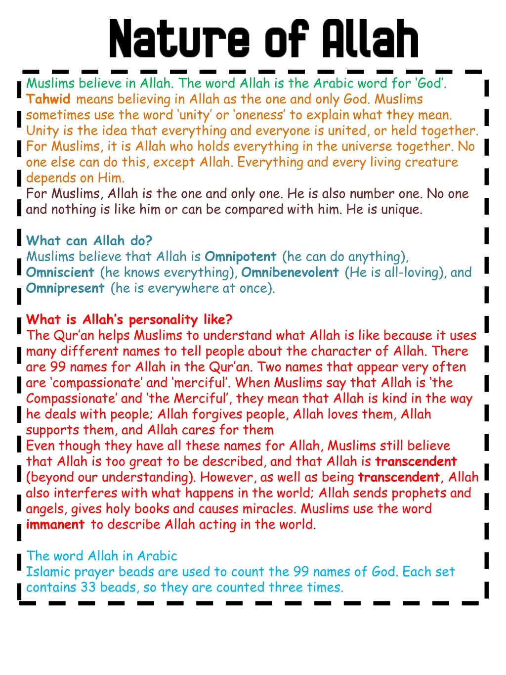 muslims believe in allah the word allah