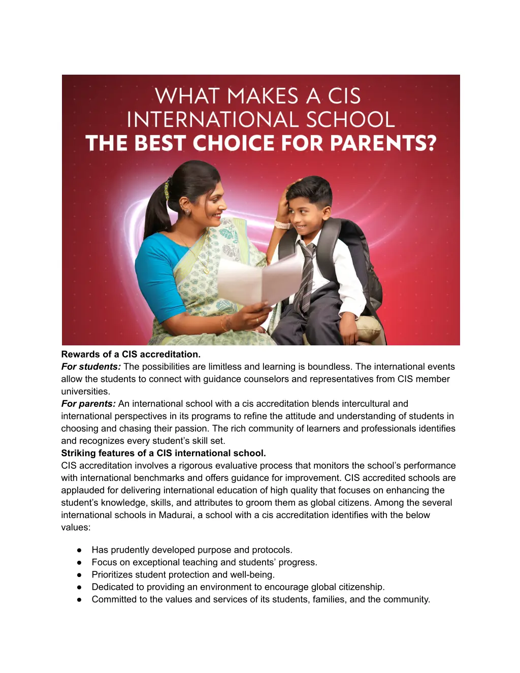 rewards of a cis accreditation for students