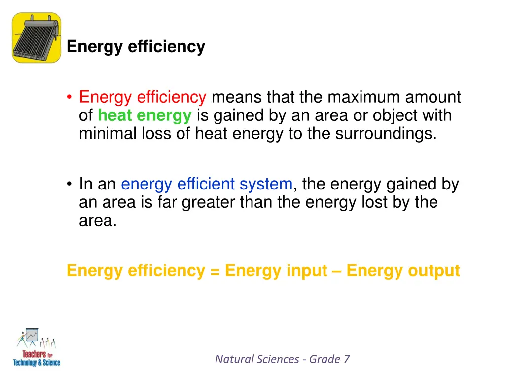 energy efficiency