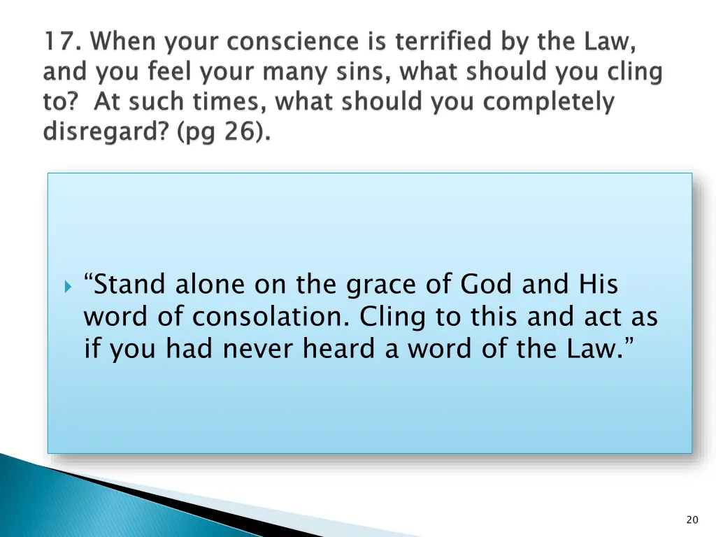 stand alone on the grace of god and his word