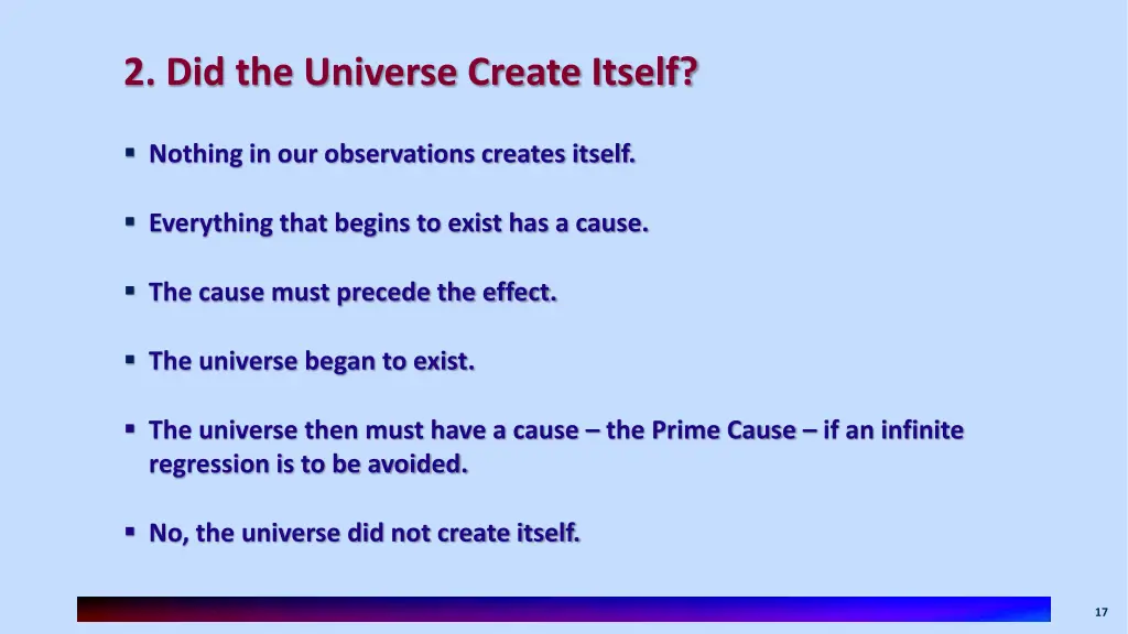 2 did the universe create itself