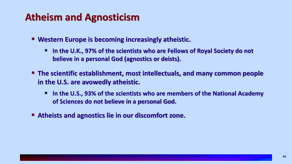 atheism and agnosticism