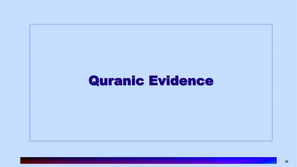 quranic evidence quranic evidence