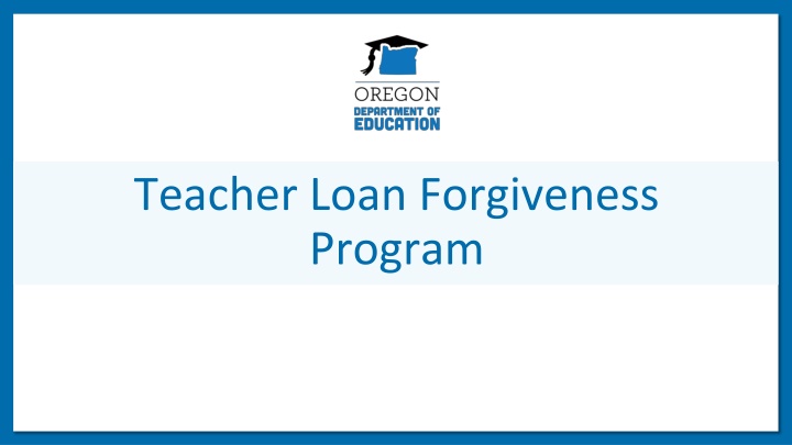 teacher loan forgiveness program