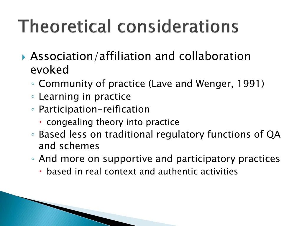 association affiliation and collaboration evoked