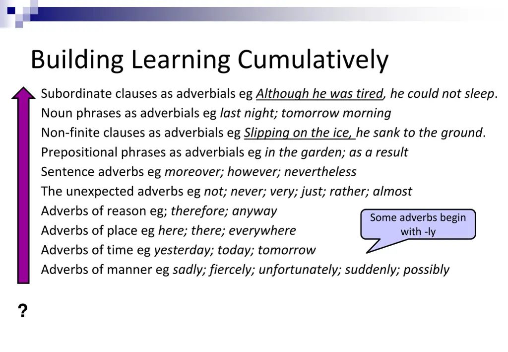 building learning cumulatively 1