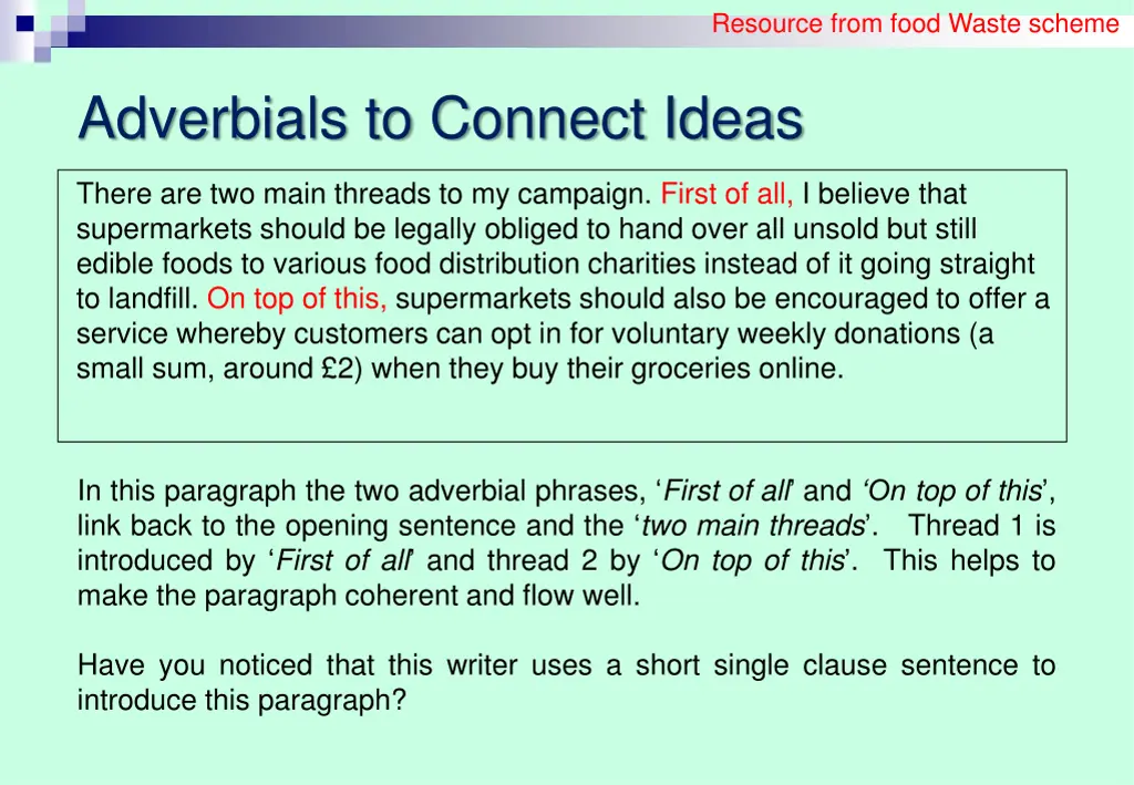 resource from food waste scheme 2