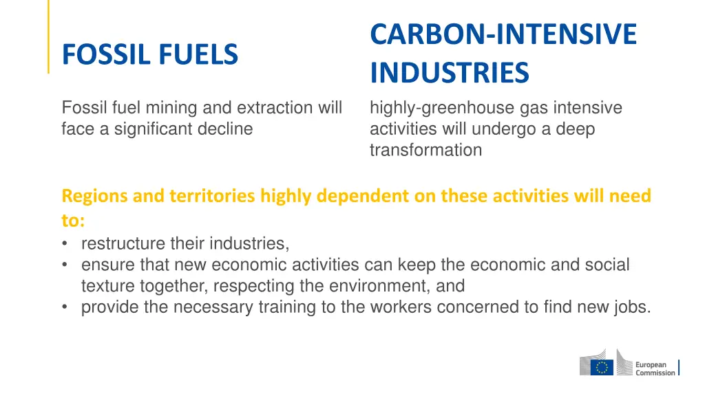 carbon intensive industries highly greenhouse