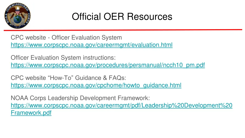 official oer resources