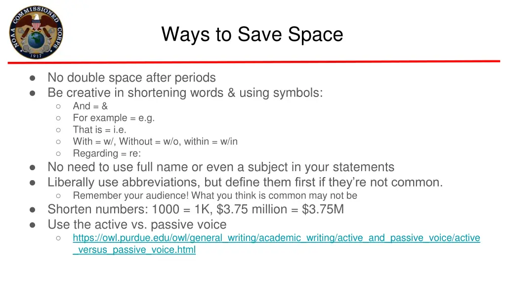 ways to save space