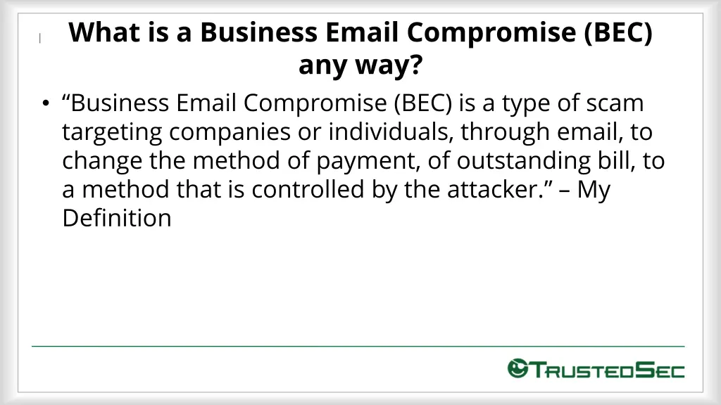 what is a business email compromise 1