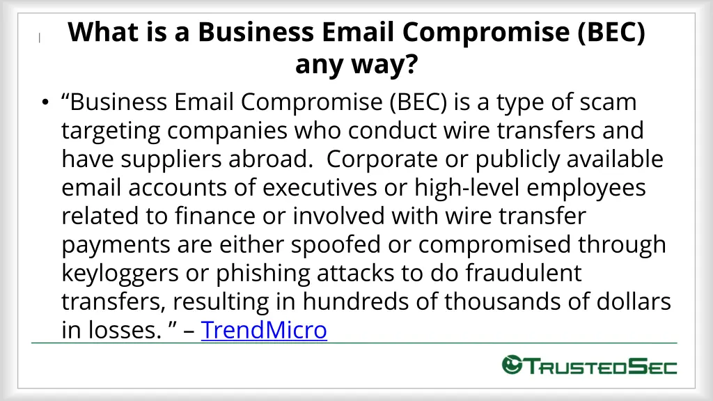 what is a business email compromise