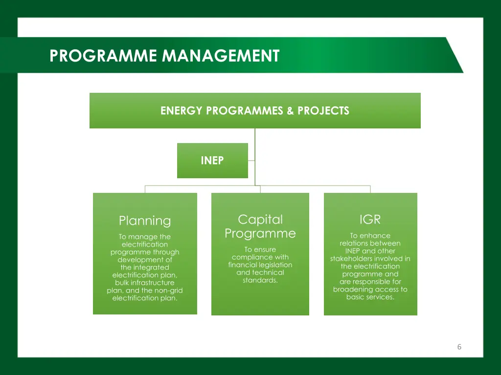 programme management