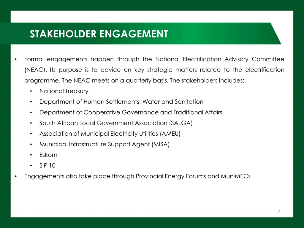 stakeholder engagement