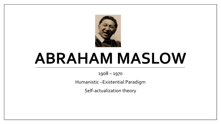 abraham maslow