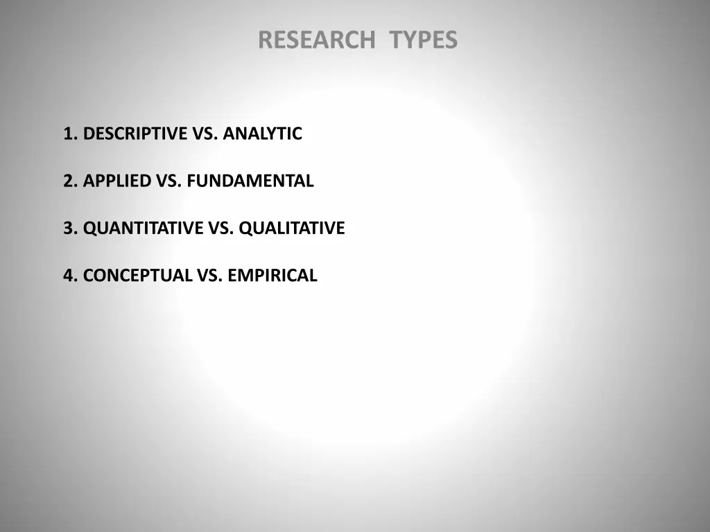 research types