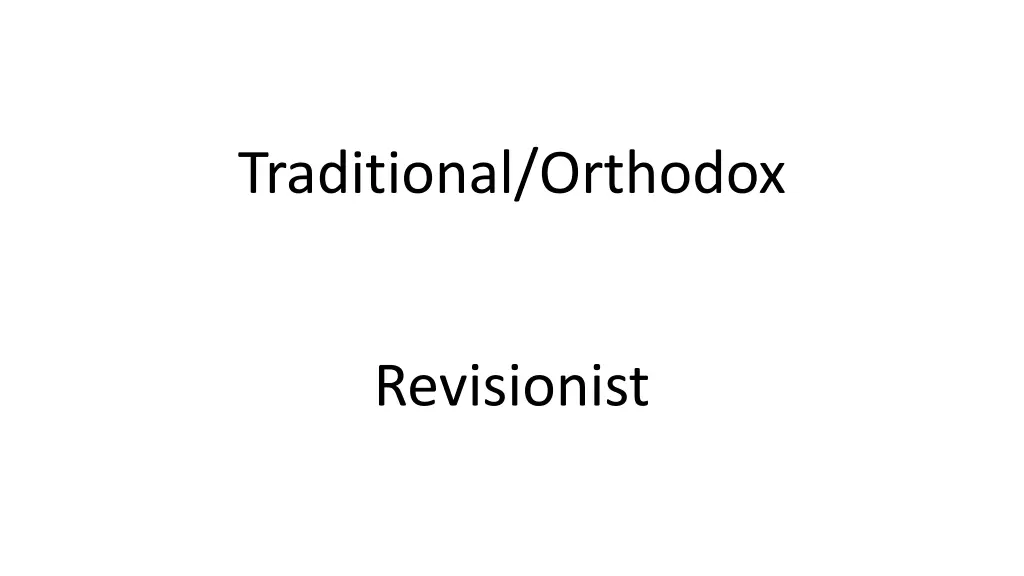 traditional orthodox